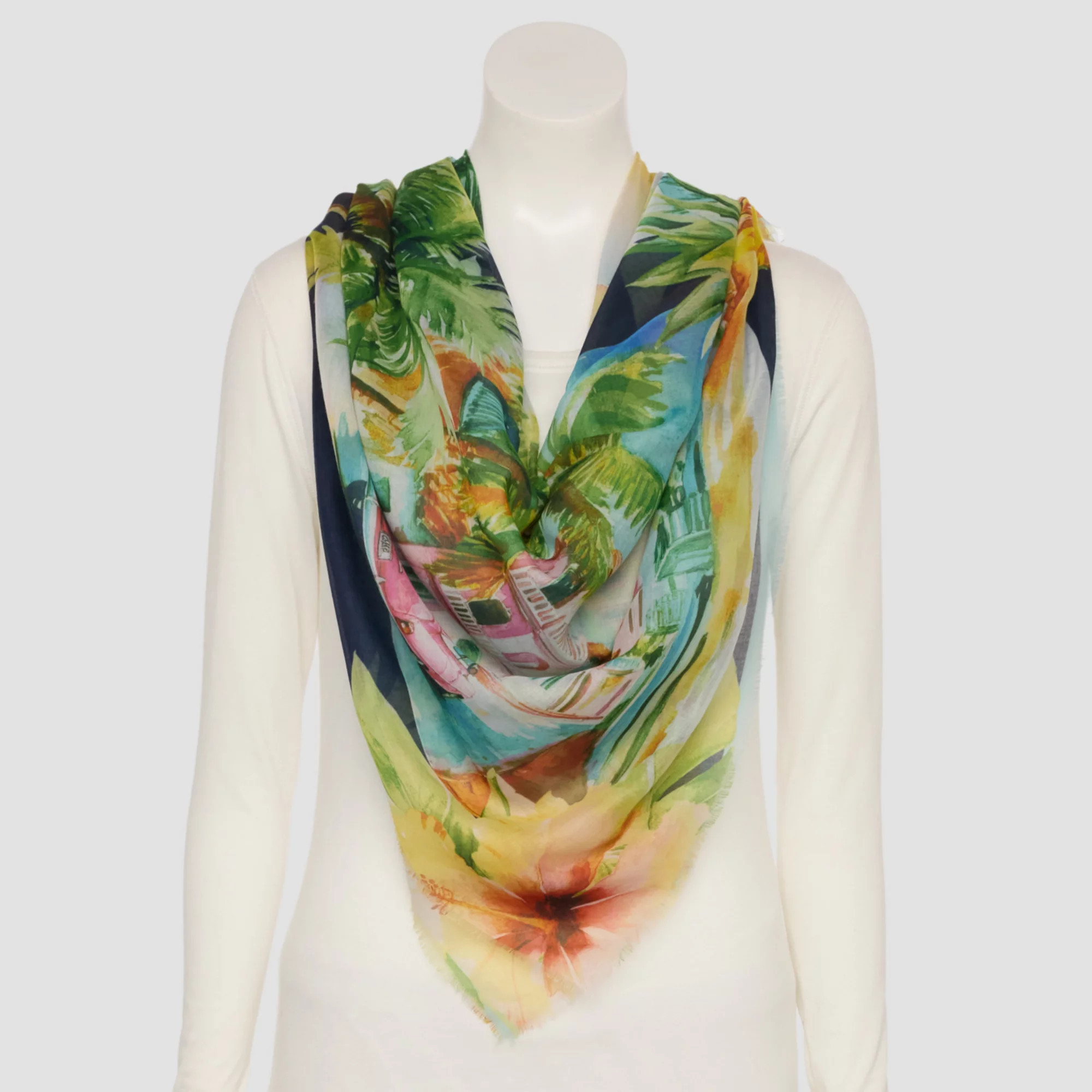 Nine West Island Life Poly Satin Square Scarf | Kohl's