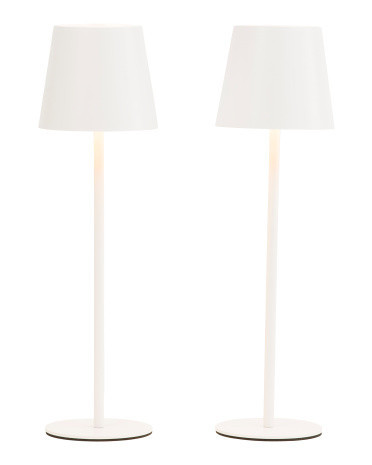 2Pk 14In Modern Shade Tabletop Touch Lamps | TJ Maxx