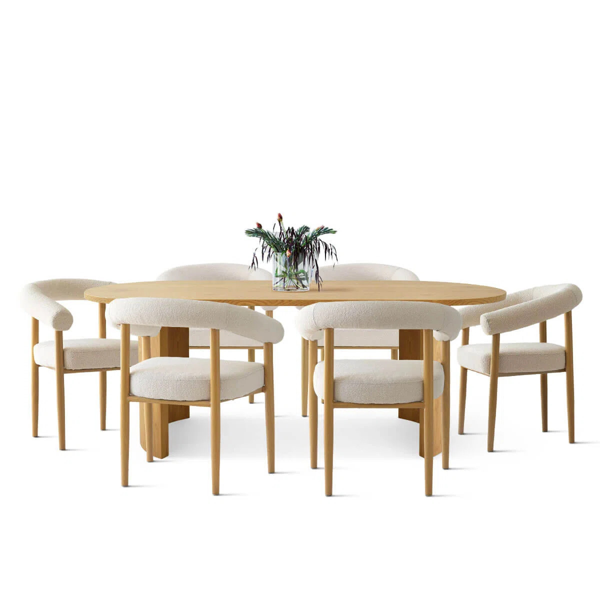 Solaze 6-Person Oval Dining Table Sets | Wayfair North America