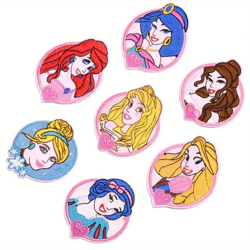 9pcs Disney Adorable Cartoon Princesses Cinderella Snow White Aurora Embroidered Patches, DIY App... | Temu Affiliate Program