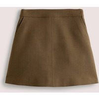 A-line Wool Blend Mini Skirt Khaki Women Boden, Khaki | Boden (UK & IE)