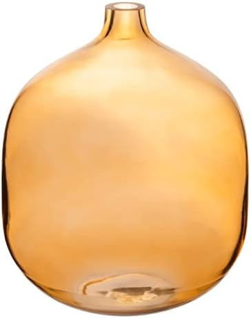 Bloomingville Modern Clear Tinted Glass Vase, Amber | Amazon (US)