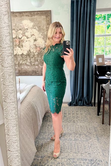 Amazon is still selling this dress and since it’s wedding season I thought I would share! 
#EasterDress #LaceDress #Mother’sDayDress #SpringDress #GreenDress #WeddingGuestDress #WeddingGuest



#LTKwedding