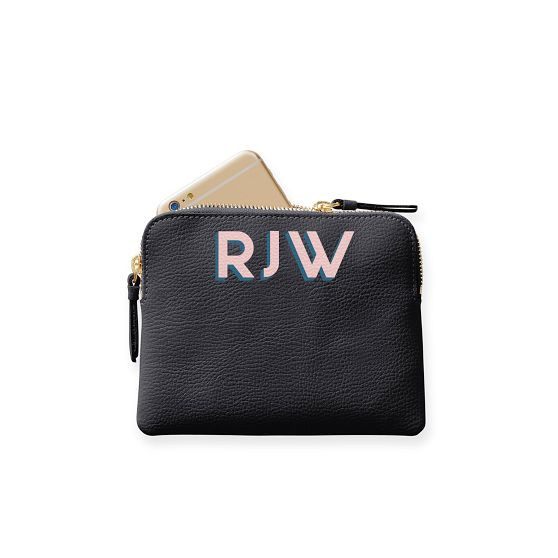 Everyday Italian Leather Mini Zipper Pouch | Mark and Graham