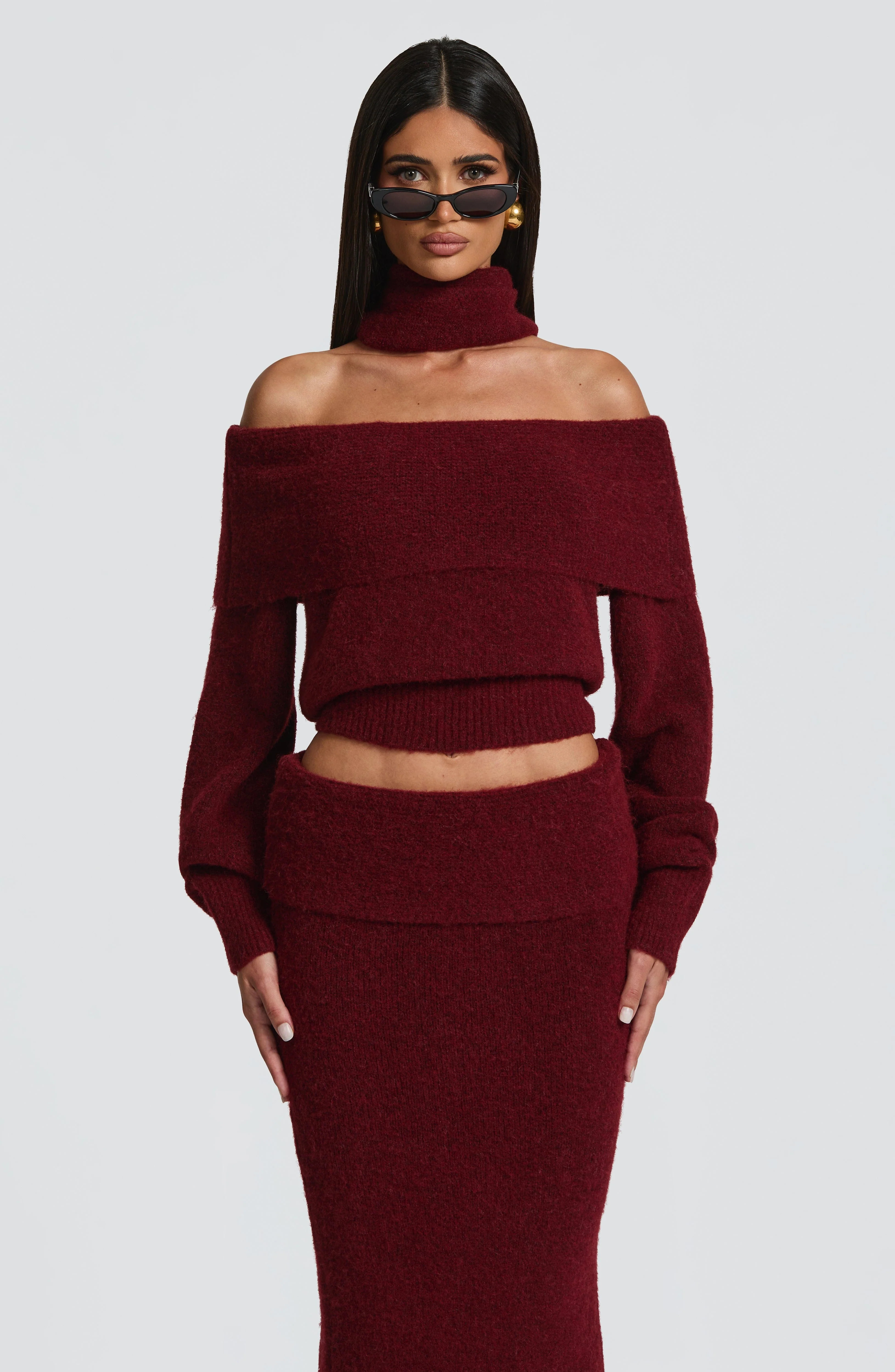 Andie Top - Burgundy | Babyboo (global)