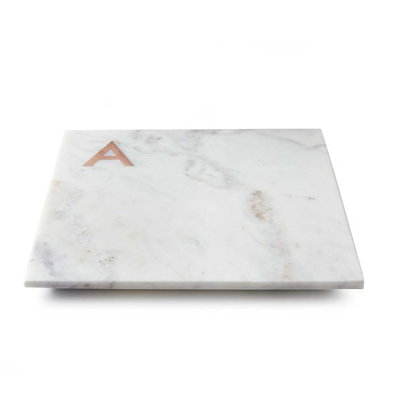 Marble & Copper Monogram Boards | Williams-Sonoma