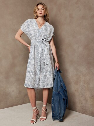 Kaftan Midi Shirtdress | Banana Republic Factory