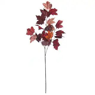 38" Red & Orange Velvet Maple Leaves Stem by Ashland® Fall | Michaels Stores