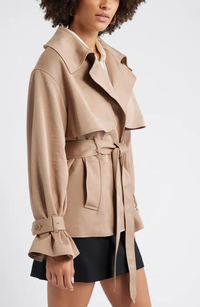 Exaggerated Crop Trench Coat | Nordstrom