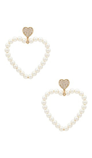 Heart Earrings in Gold | Revolve Clothing (Global)