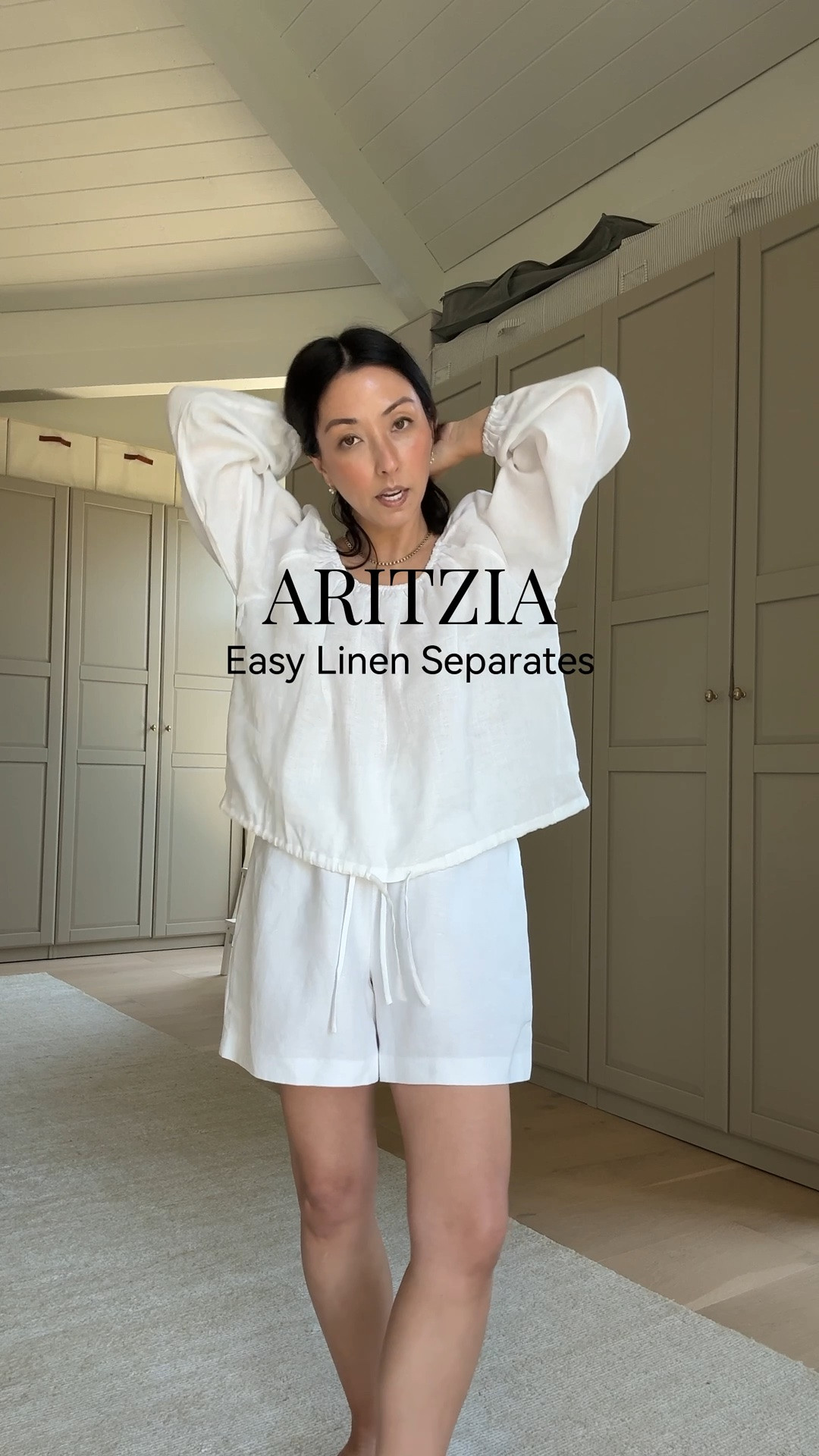 Wearing the linen blouse in XS and linen shorts in a small. Such a good warm weather outfit.

#LTKmomlife #LTKPetite