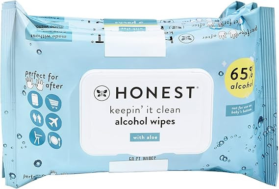 The Honest Company Sanitizing Alcohol Wipes, Unscented, 150 Count | Amazon (US)