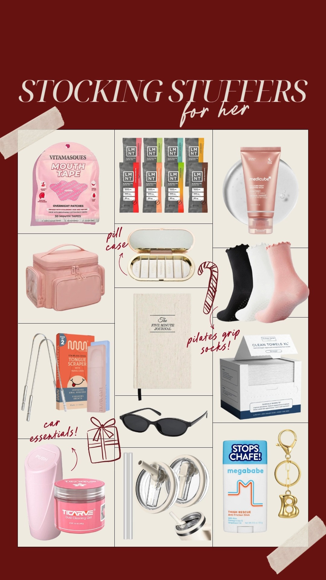 Stocking stuffers for her! All my favorites that would be perfect little additions to any stocking - some even as gifts! Practical, fun & cute things for her! 

Stocking gifts for her, gifts for wife, gifts for friend, best friend gift, stocking stuffers, Christmas gifts for her 

 #LTKGiftGuide #LTKSeasonal #LTKFindsUnder50