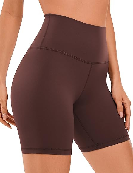 CRZ YOGA Womens ButterLuxe Biker Shorts 6 Inches - High Waisted Workout Running Volleyball Spande... | Amazon (US)
