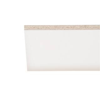 White Melamine Wood Shelf 23.75 in. D x 48 in. L | The Home Depot