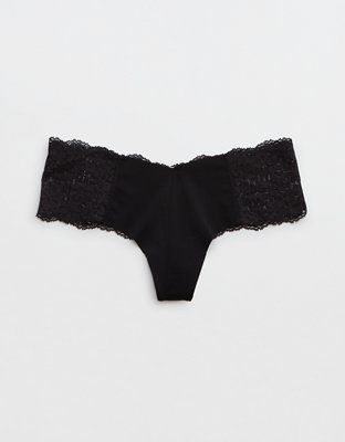Aerie No Show Fa La Lace Thong Underwear | Aerie
