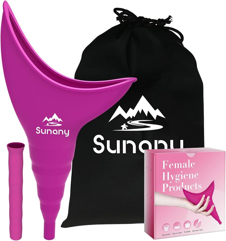 Female Urinal, Reusable Silicone Foolproof Women Pee Funnel Allows Women to Pee Standing Up,Women... | Amazon (US)