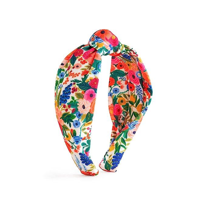 Rifle Paper Co. Garden Party Headband, Knotted Fabric Headband, Bright Floral Pattern, Design Pri... | Amazon (US)
