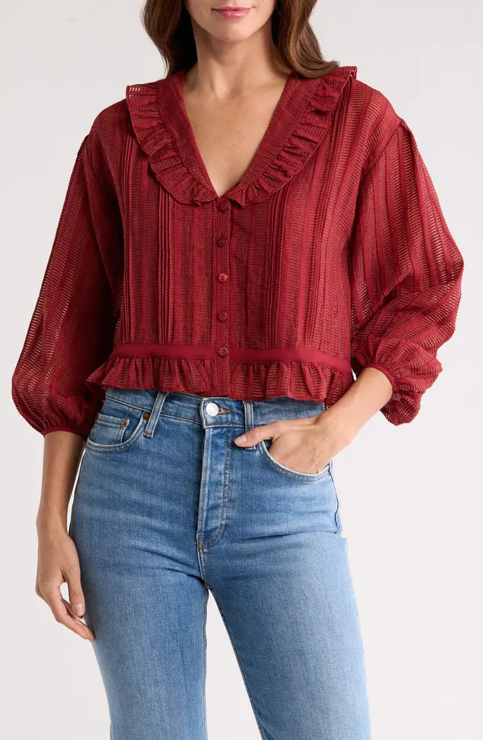 Joie Adele Ruffle Button-Up Shirt | Nordstromrack | Nordstrom Rack