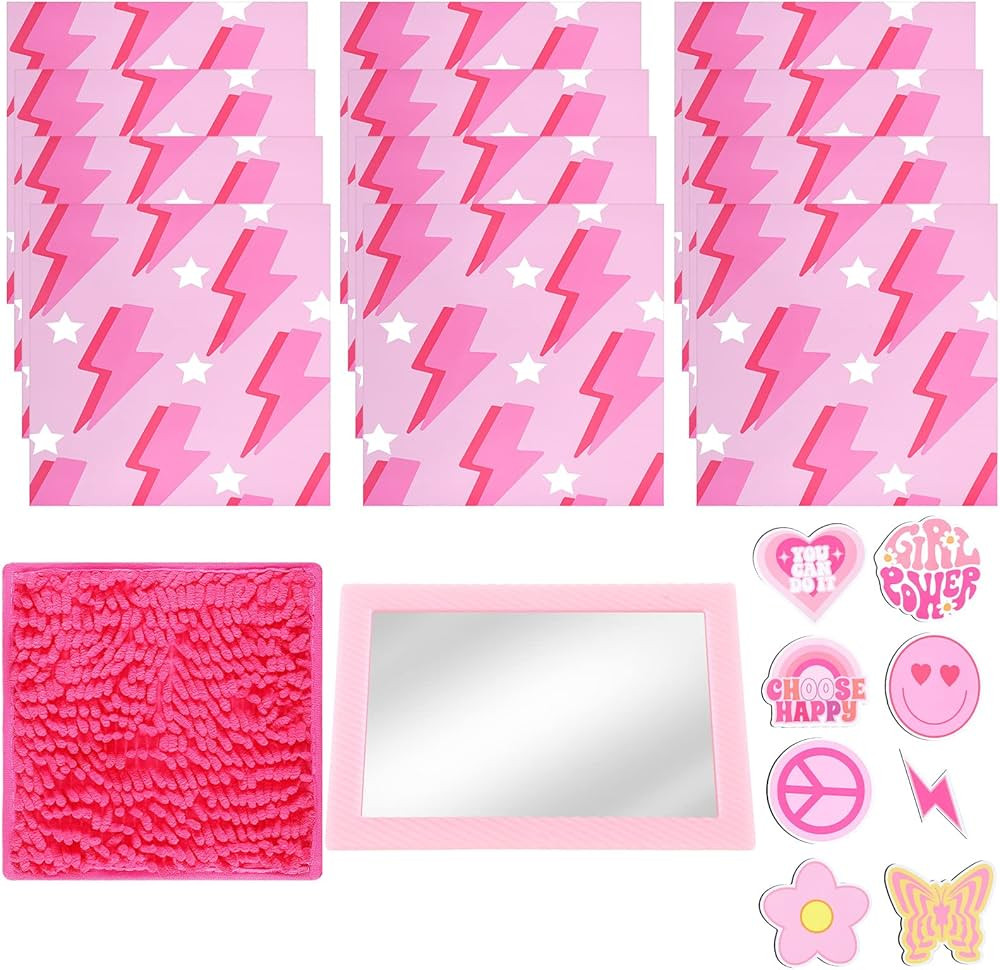 BBTO Preppy 22 Pcs Magnets Locker Accessories Kit School Magnets Pink Locker Decor Include Magnet... | Amazon (US)