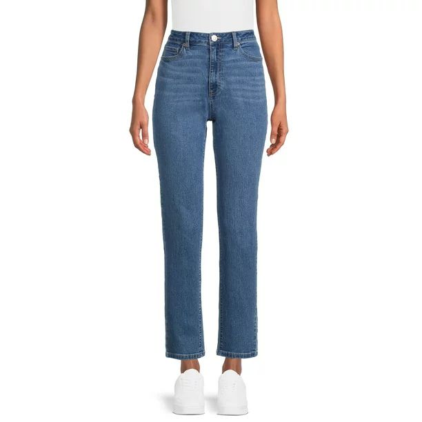 No Boundaries Juniors' High Rise Mom Jeans - Walmart.com | Walmart (US)
