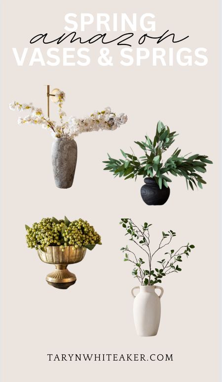 What bought - Amazon spring sprigs and vases 

Spring decor  Amazon finds  spring florals  artificial  stems 

#LTKSeasonal #LTKhome #LTKstyletip