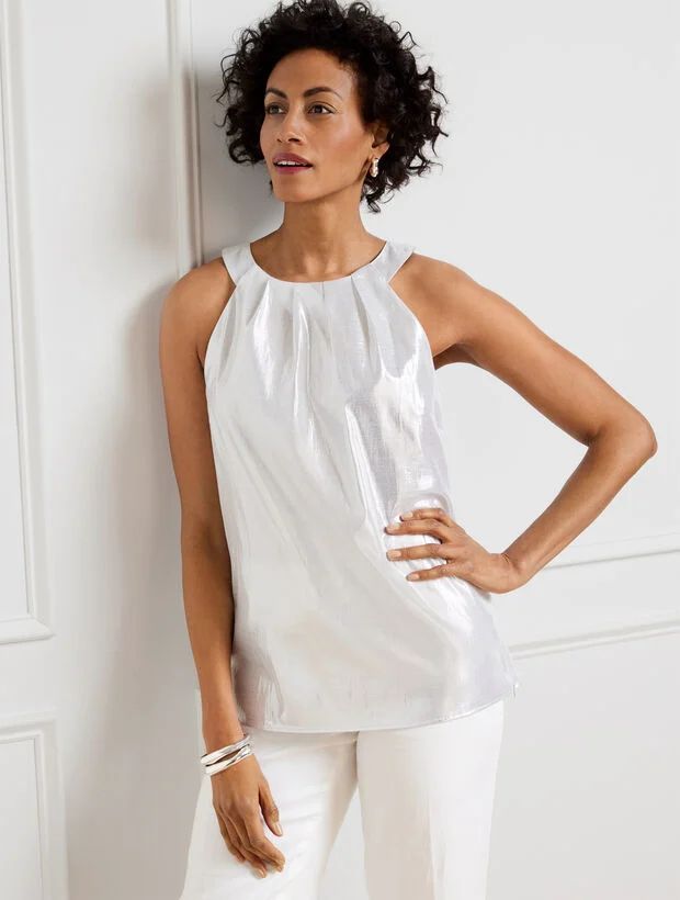 Metallic Halter Top | Talbots