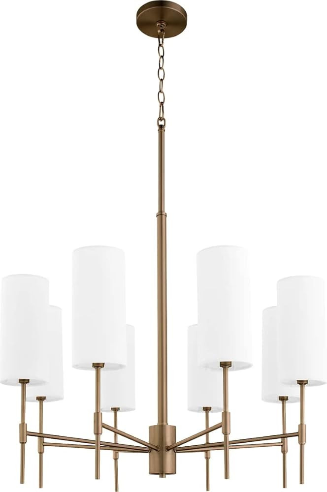 Quorum 663-8-81 8-Light Chandelier, Dark Brass | Amazon (US)