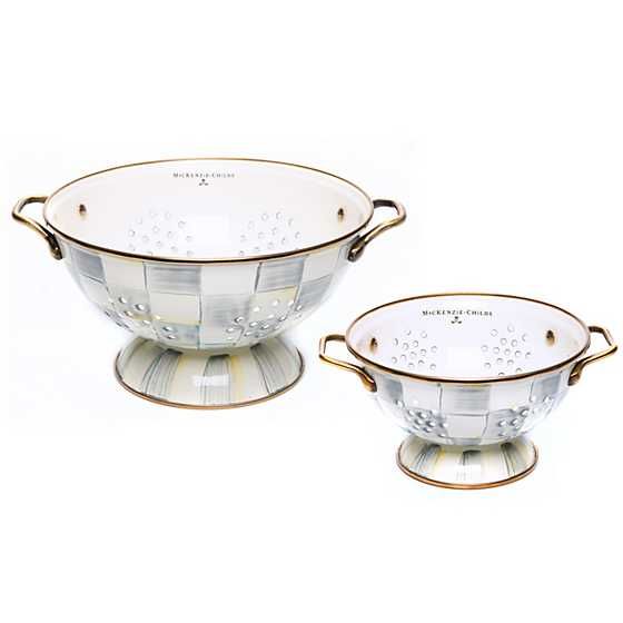 Sterling Check Colanders, Set of 2 | MacKenzie-Childs