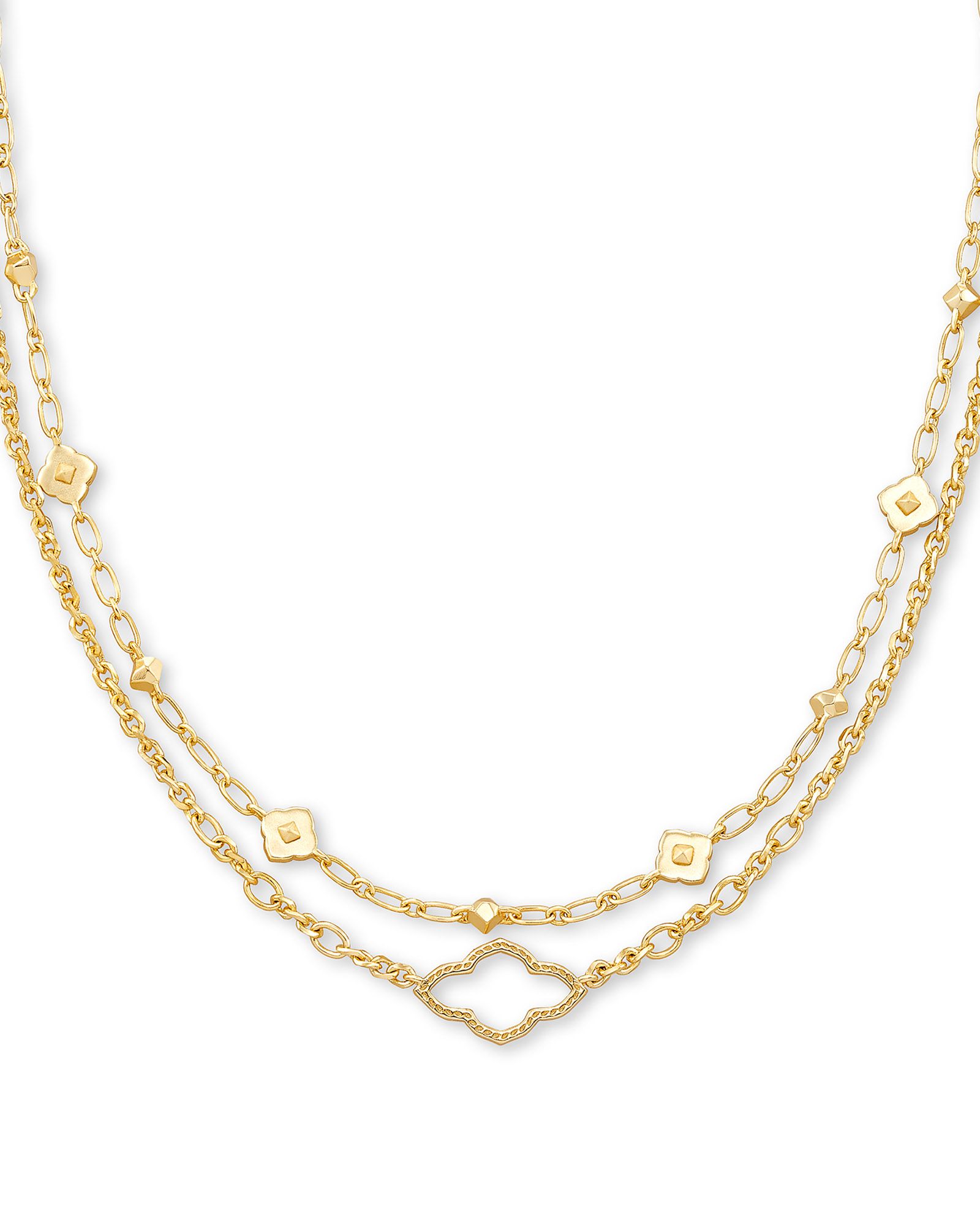 Abbie Multi Strand Necklace in Gold | Kendra Scott