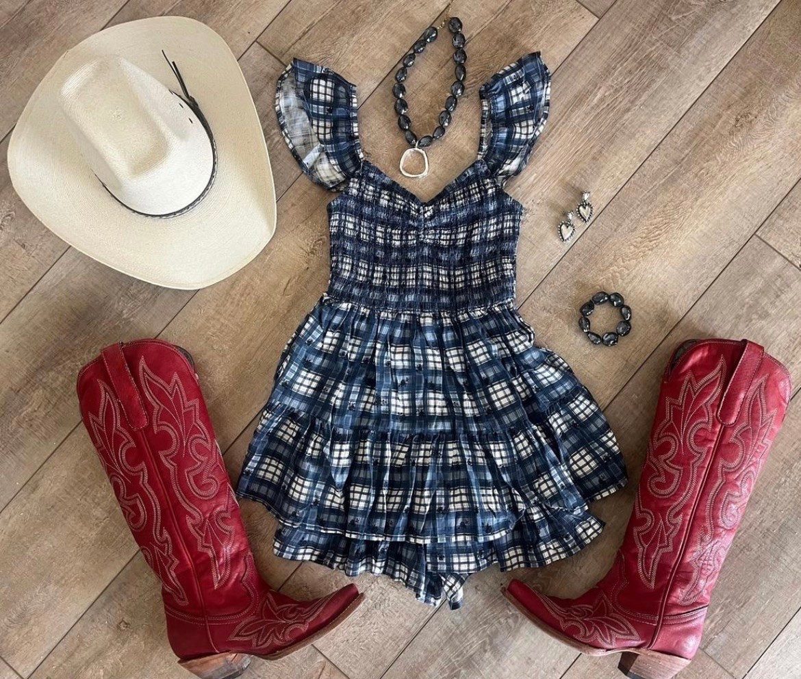 Fun & girly western outfit inspo! Rompers comes in 2 colors! Red boots still in stock ❤️

#LTKootd #LTKSeasonal #LTKSaleAlert