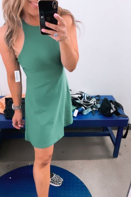 Lightweight and flowy active dress perfect to wear out or crushing it on the court. I have on a size small. The top is not lined so you may want to wear a sports bra or bralette. Activewear on sale 50% off. Athletic dresses, athleisure style  

#LTKSaleAlert #LTKStyleTip #LTKFindsUnder50