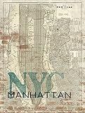 Posterazzi Collection Reclaimed NYC Map Poster Print by Z Studio (9 x 12) | Amazon (US)