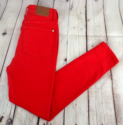 JUDY BLUE Women's Garmet Dyed Fire Engine Red Control Top Jeans SIZE 5/27 | eBay US