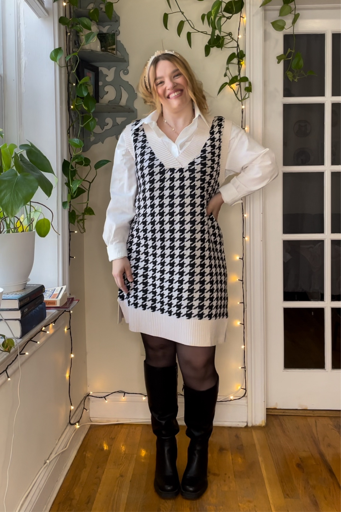 Sweater dress , work, school, office college , wide calf boots , fall fashion from Amazon 

#LTKFindsUnder50 #LTKMidsize #LTKSeasonal