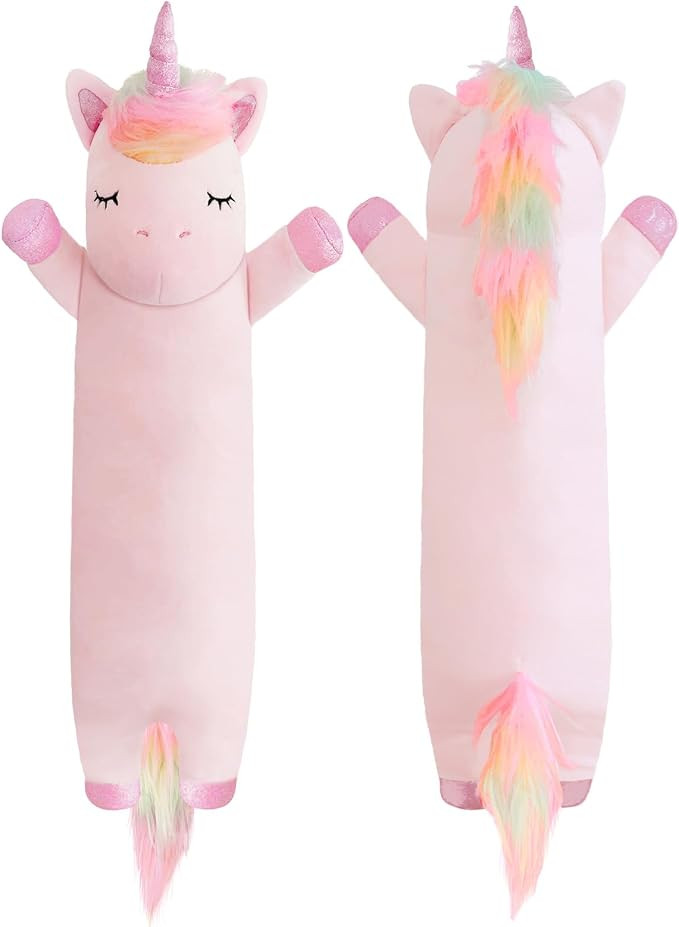 Unicorn Stuffed Animal,19.6 Inch Unicorn Plush,Long Unicorn Plushies Body Pillow, Pink Unicorn Pl... | Amazon (US)