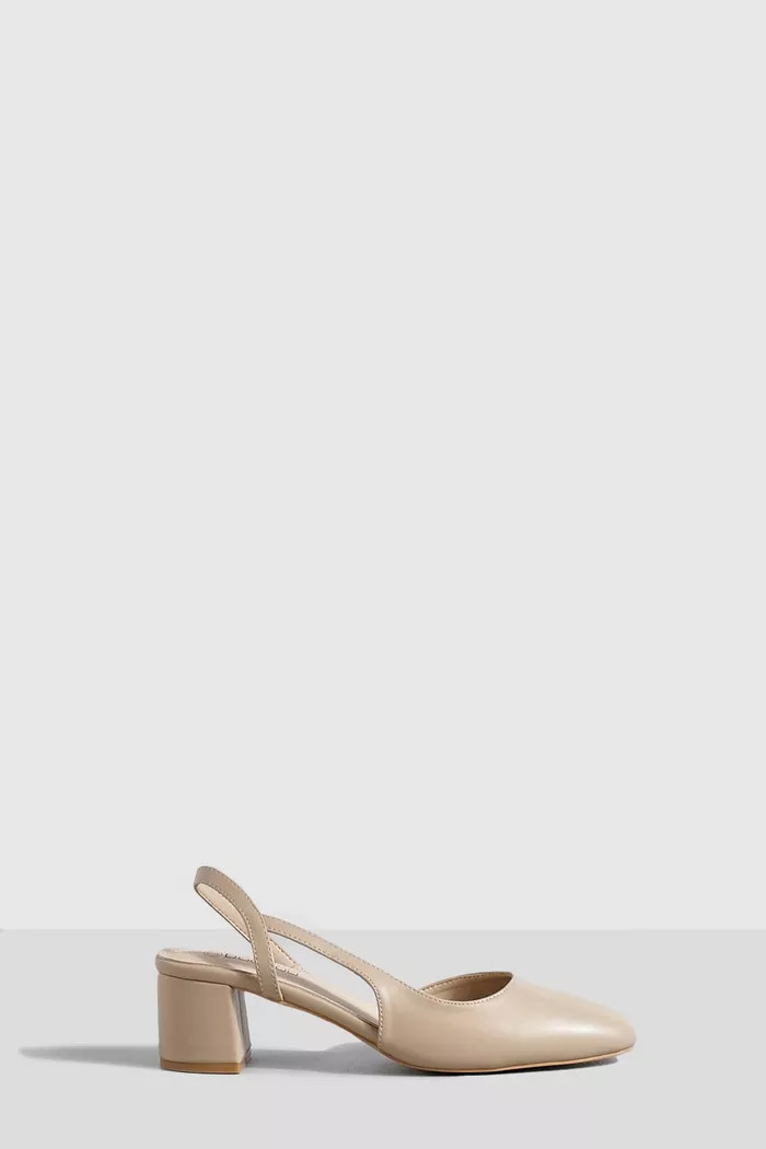 Low Block Heel Slingback Ballets | Boohoo.com (UK & IE)