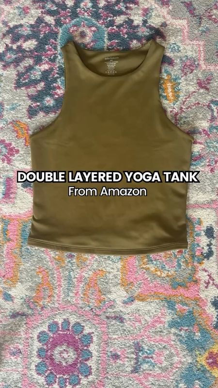 Double layered yoga tank 

#LTKfitness #LTKstyletip