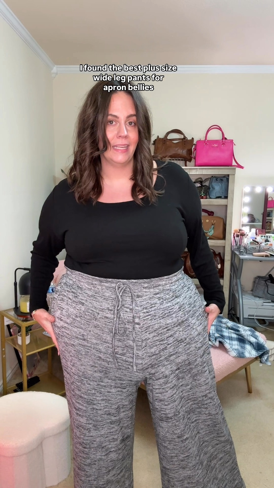 I found the best plus size wide leg pants for apron bellies! 

#LTKPlusSize #LTKStyleTip