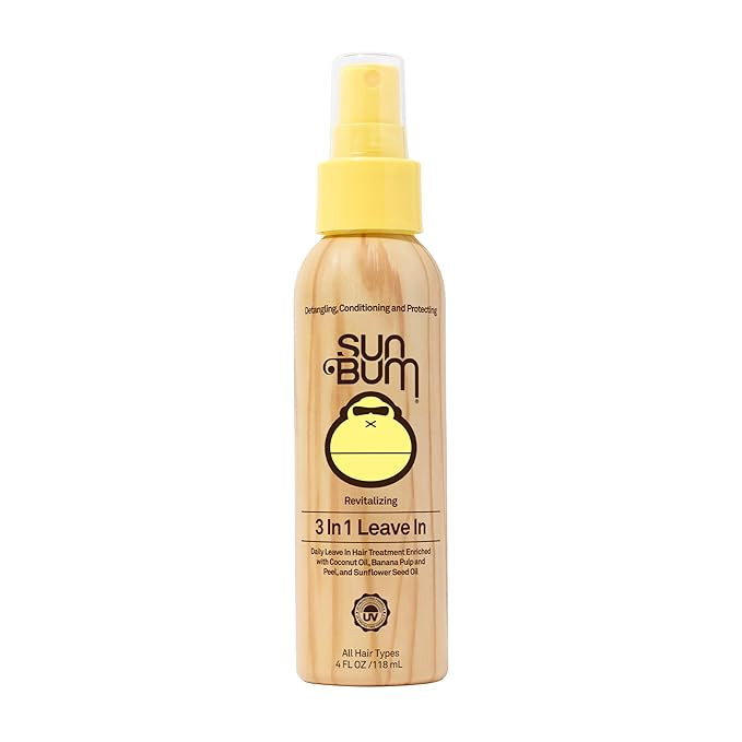 Sun Bum Revitalizing 3 in 1 Leave In Conditioner - Anti Frizz Detangler - Color Safe with UV Prot... | Amazon (US)