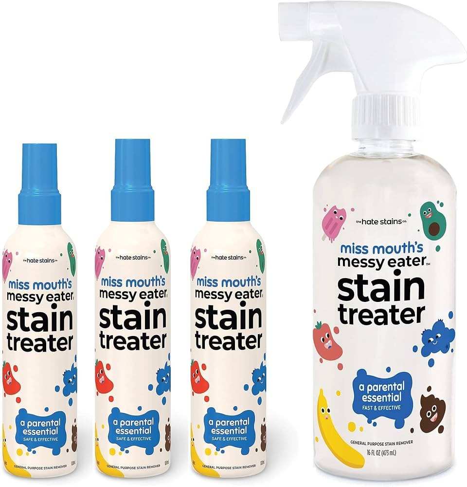 Miss Mouth's Messy Eater Stain Treater - 3 Pack Stain Remover Spray and 16oz Bottle | Amazon (US)
