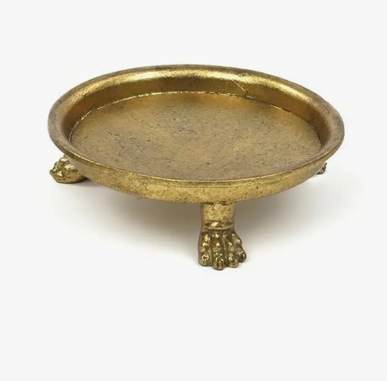 Gold Leaf Clawfoot Dish | House of Blum