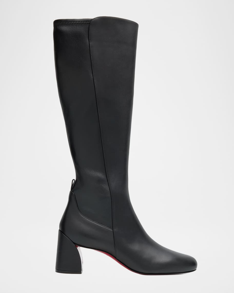 Christian Louboutin 55mm Jane Botta Leather Knee-High Boots | Neiman Marcus