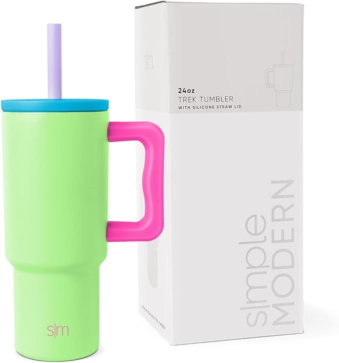 Simple Modern Kids 24 oz Tumbler with Handle and Silicone Straw Lid | Spill Proof and Leak Resist... | Amazon (US)