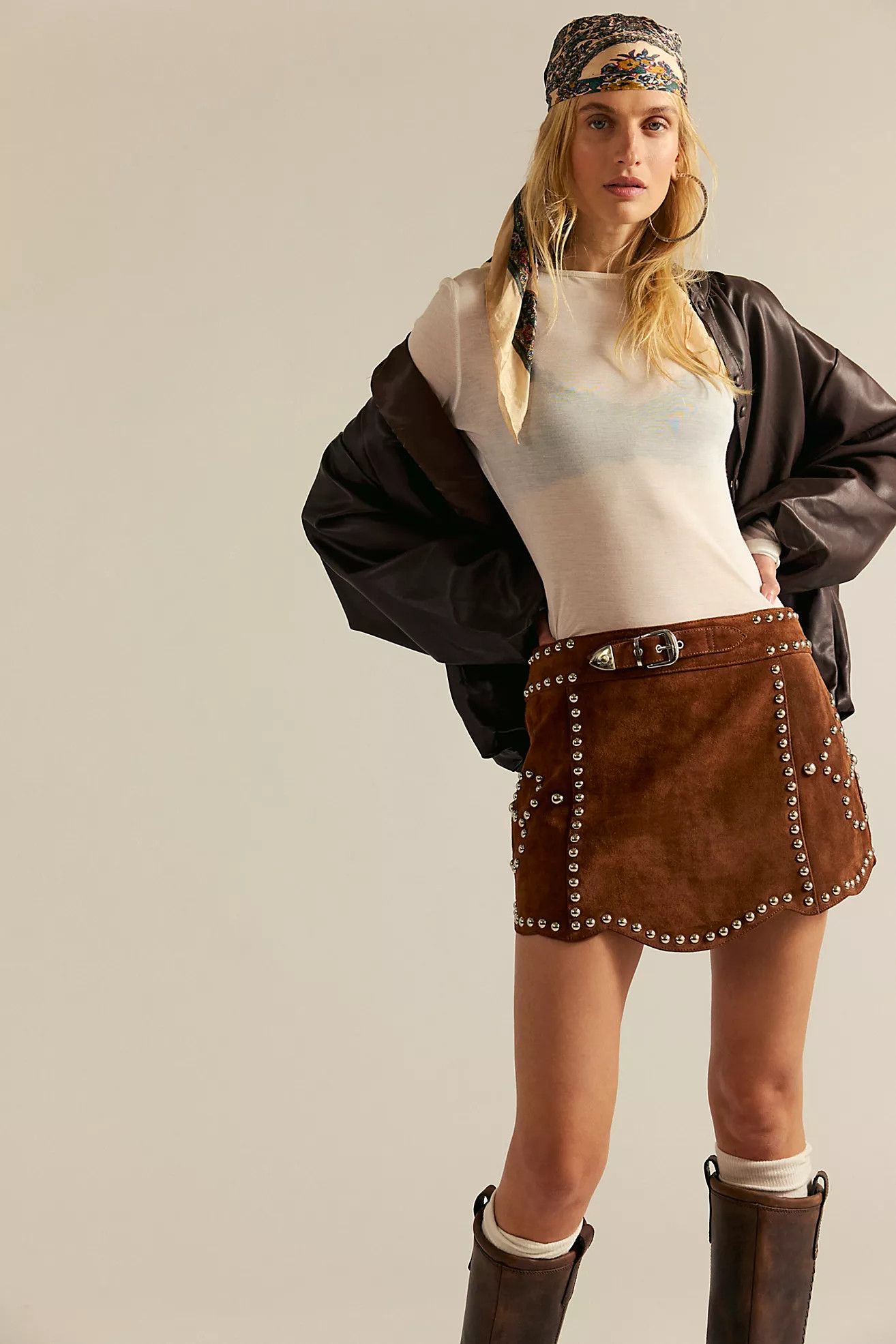 Understated Leather Crazy Life Skirt | Free People (UK)