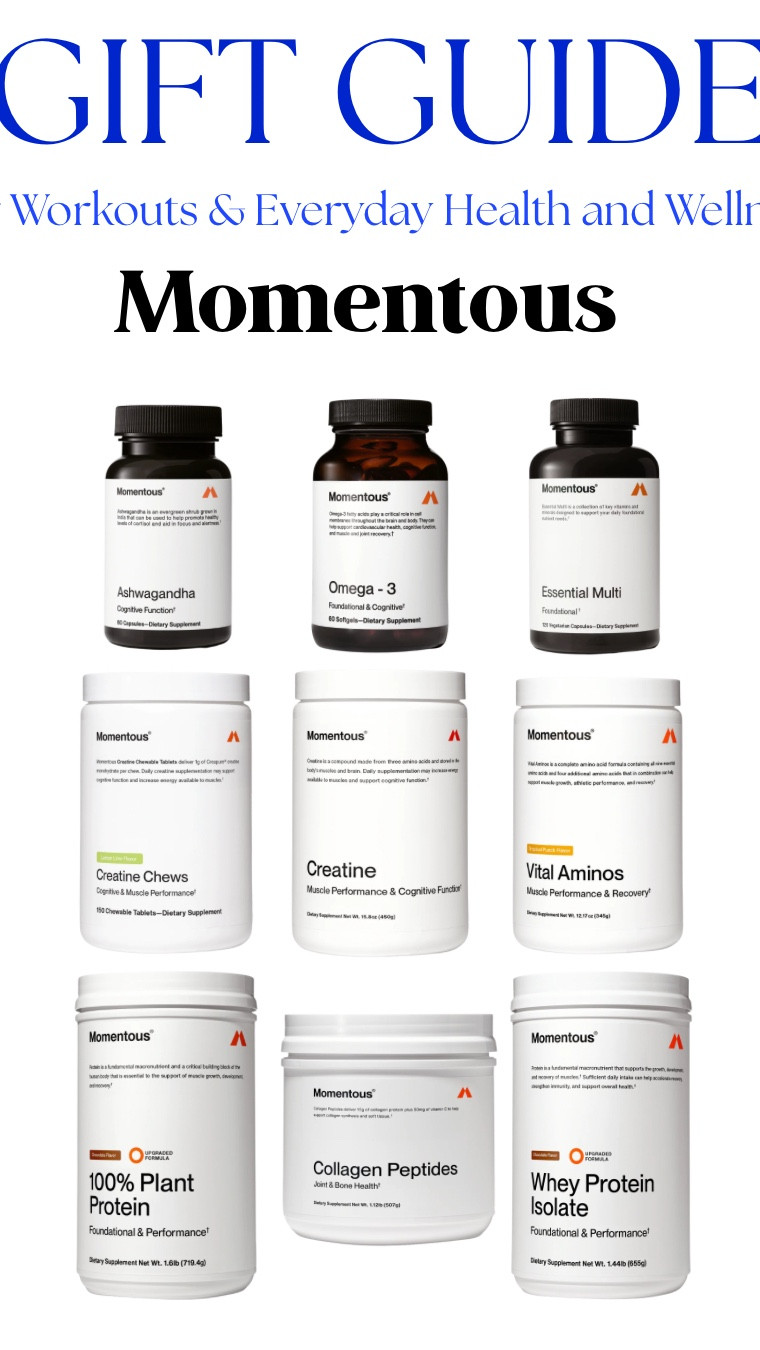 40% OFF right now at Momentous. Great products for men and women’s health and wellness. MLB Approved! Check out my guide to up your health game  

#LTKGiftGuide #LTKselfcare #LTKfitnessgoals