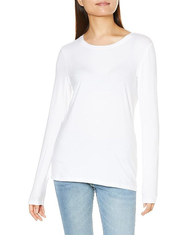 Amazon Essentials Women's Classic-Fit Long-Sleeve Crewneck T-Shirt (Available in Plus Size) | Amazon (US)