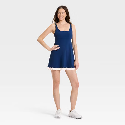 Women's Knit Scallop Active Dress - JoyLab™ | Target