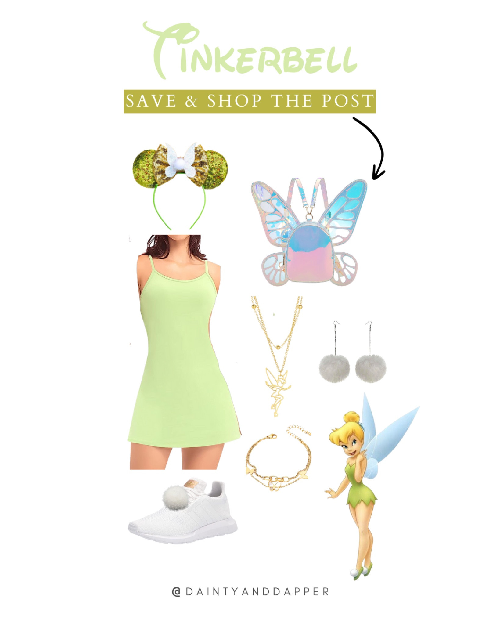 Disney world outfit - Tinkerbell Disney bound