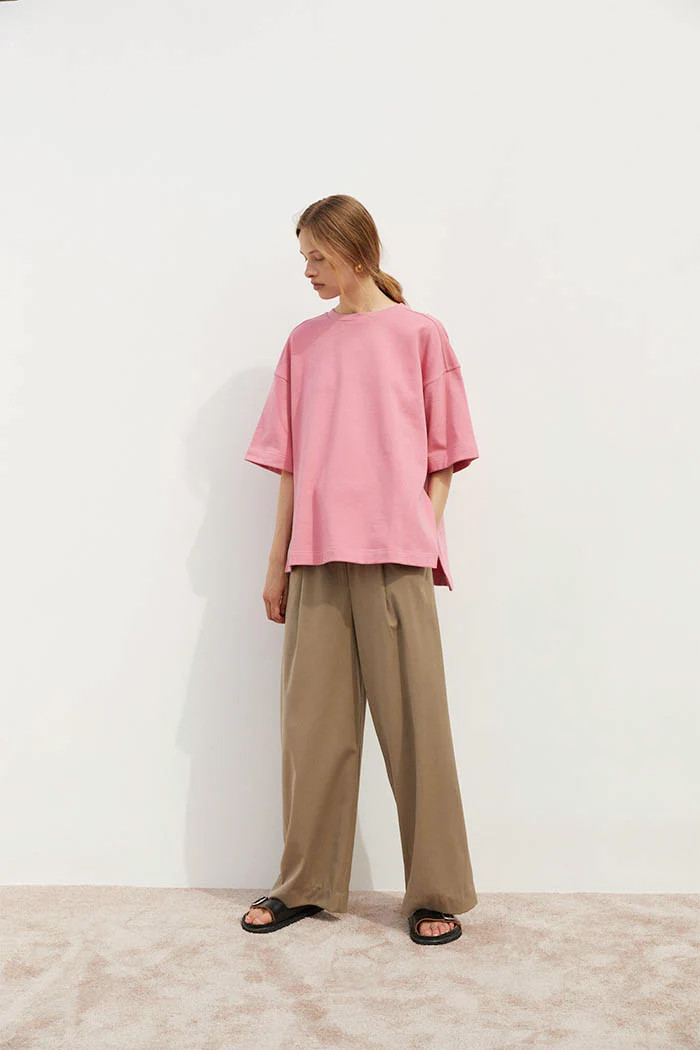 Hendrix Tee in Pink | Reliquia Collective & Blanca